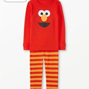 NWT Hanna Andersson Red and Yellow Elmo Pajama Set